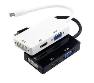 MiniDP Converter - Rectangular Adapter Cable - MiniDP to HDTV, VGA, DVI All-in-One MiniDP Converter - Rectangular Adapter Cable - MiniDP to HDTV, VGA, DVI All-in-One
