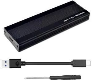 3TB NVME SSD Enclosure PCI-E M.2 to USB 3.1 Type-C Adapter Hard Drive Disk External Box USB C 10Gbps RTL9210 M2 M Key PCIE HDD Case for 2242 2260 2280 (Black C to A) 3TB NVME SSD Enclosure PCI-E M.2 to USB 3.1 Type-C Adapter Hard Drive Disk External Box USB C 10Gbps RTL9210 M2 M Key PCIE HDD Case for 2242 2260 2280 (Black C to A)