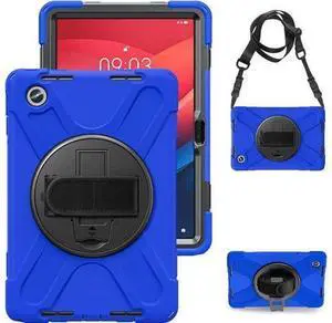 Case for Tab M11 2024 (TB-330FU/330XU) 11", Durable Shockproof Protective Cover with 360° Rotating Stand - Hand Strap - Shoulder Strap,Blue Case for Tab M11 2024 (TB-330FU/330XU) 11", Durable Shockproof Protective Cover with 360° Rotating Stand - Hand Strap - Shoulder Strap,Blue