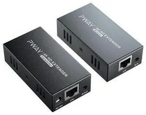HDMI Extender 165ft Over Single Cat5e/6, Extend 1080P@60Hz Video, Transmit Audio Video Synchronously, Support 3D, POC, EDID HDMI Extender 165ft Over Single Cat5e/6, Extend 1080P@60Hz Video, Transmit Audio Video Synchronously, Support 3D, POC, EDID