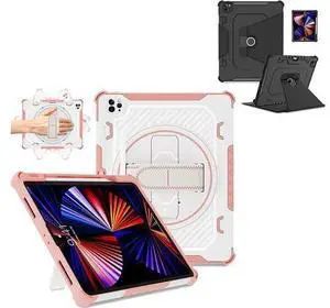 for iPad Pro 12.9 6th/5th/4th/3rd Gen Case Pink + Leather Slim Case for iPad Pro 12.9 Black for iPad Pro 12.9 6th/5th/4th/3rd Gen Case Pink + Leather Slim Case for iPad Pro 12.9 Black