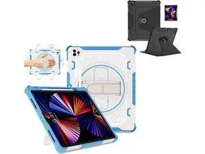 for iPad Pro 12.9 6th/5th/4th/3rd Gen Case Blue + Leather Slim Case for iPad Pro 12.9 Black for iPad Pro 12.9 6th/5th/4th/3rd Gen Case Blue + Leather Slim Case for iPad Pro 12.9 Black