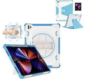 for iPad Pro 12.9 6th/5th/4th/3rd Gen Case Blue + Leather Slim Case for iPad Pro 12.9 Blue for iPad Pro 12.9 6th/5th/4th/3rd Gen Case Blue + Leather Slim Case for iPad Pro 12.9 Blue