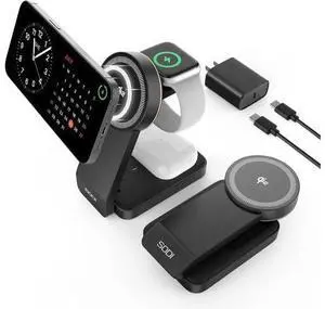 QI2 3-in-1 Wireless Charger Station - 15W Qi2 Mag-Safe Charger Stand for iPhone, Apple Watch & AirPods, Wireless Charger for Multiple Devices iPhone 16/15/14/13&Watch&AirPods QI2 3-in-1 Wireless Charger Station - 15W Qi2 Mag-Safe Charger Stand for iPhone, Apple Watch & AirPods, Wireless Charger for Multiple Devices iPhone 16/15/14/13&Watch&AirPods