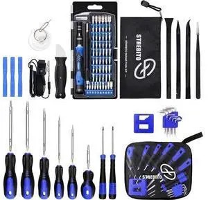 79 in 1 Precision Screwdriver Set with Anti Static Wrist Strap and Reversible Screwdriver Set 17-Piece Bundle, Screw Driver Set for Electronics Repair and Home Improvement 79 in 1 Precision Screwdriver Set with Anti Static Wrist Strap and Reversible Screwdriver Set 17-Piece Bundle, Screw Driver Set for Electronics Repair and Home Improvement