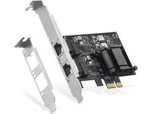 2 Ports 2.5G PCIe Network Adapter, RTL8125B LAN Controller 2500/1000/100Mbps Binardat Ethernet RJ45 NIC Card Support PXE for Windows/Linux 2 Ports 2.5G PCIe Network Adapter, RTL8125B LAN Controller 2500/1000/100Mbps Binardat Ethernet RJ45 NIC Card Support PXE for Windows/Linux
