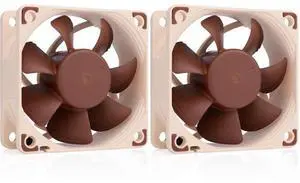NF-A6x25 5V, Premium Quiet Fan, 3-Pin, 5V Version (60mm, Brown) (Pack of 2) NF-A6x25 5V, Premium Quiet Fan, 3-Pin, 5V Version (60mm, Brown) (Pack of 2)
