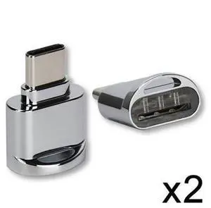 SM 2pcs USB 2.0 Type C USB-C to Micro SD SDXC TF Card Reader Adapter for Macbook & Cell Phone SM 2pcs USB 2.0 Type C USB-C to Micro SD SDXC TF Card Reader Adapter for Macbook & Cell Phone