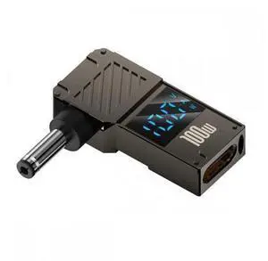 Type-C USB-C Input to DC 4.0x1.3mm Jack Smart LED Display 100W Output Power 20V 5A PD Charge 65W Adapter for Laptop Type-C USB-C Input to DC 4.0x1.3mm Jack Smart LED Display 100W Output Power 20V 5A PD Charge 65W Adapter for Laptop
