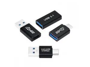 Cable 4pcs/lot USB 3.1 Type-A Male Female to USB-C Female Power Data 10Gbps Adapter for Laptop Phone Cable 4pcs/lot USB 3.1 Type-A Male Female to USB-C Female Power Data 10Gbps Adapter for Laptop Phone