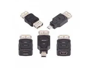 5pcs/lot Micro USB 2.0 OTG Mini USB 5Pin Type-A Male to Female Data Charge Adapter 5pcs/lot Micro USB 2.0 OTG Mini USB 5Pin Type-A Male to Female Data Charge Adapter