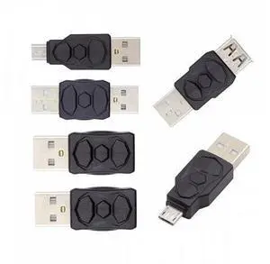 6pcs/lot Type-A Micro USB 2.0 Mini USB 5Pin Male to Female Extension Data Power Adapter 6pcs/lot Type-A Micro USB 2.0 Mini USB 5Pin Male to Female Extension Data Power Adapter