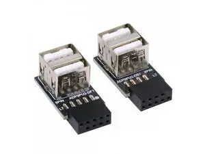 2pcs/lot 9Pin 10Pin Motherboard Female Header to Dual USB 2.0 Female Adapter Horizontal Type 2pcs/lot 9Pin 10Pin Motherboard Female Header to Dual USB 2.0 Female Adapter Horizontal Type