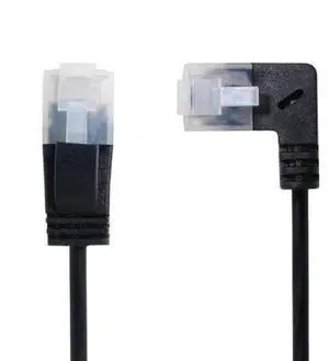 3.0M Ultra Slim Cat6 Ethernet Cable RJ45 Right Angled to Straight UTP Network Cable Patch Cord 90 Degree Cat6a Lan for Laptop Router TV BOX 3.0M Ultra Slim Cat6 Ethernet Cable RJ45 Right Angled to Straight UTP Network Cable Patch Cord 90 Degree Cat6a Lan for Laptop Router TV BOX