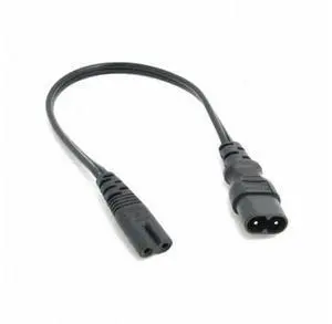 CYSM IEC 60320 C8 Plug to C7 Receptacle Male to Female Extension Power Supply Main Adapter Cable 30cm CYSM IEC 60320 C8 Plug to C7 Receptacle Male to Female Extension Power Supply Main Adapter Cable 30cm