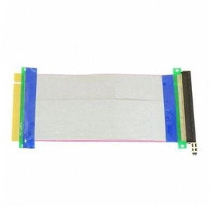 SM PCI-E Express 16X to 16x Male to Female Riser Extender Card Ribbon Cable 20cm SM PCI-E Express 16X to 16x Male to Female Riser Extender Card Ribbon Cable 20cm