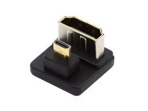 HKCY Micro HDMI 1.4 Male Type-D to HDMI Female Port Savers 360 Degree Up Opposite U Shape Back Angled Extension Adapter Converter HKCY Micro HDMI 1.4 Male Type-D to HDMI Female Port Savers 360 Degree Up Opposite U Shape Back Angled Extension Adapter Converter