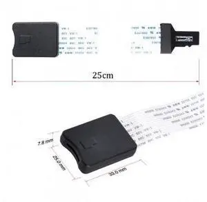 SM Micro-SD TF Memory Card Kit Male to TF Female Extension Soft Flat FPC Cable Extender 25cm SM Micro-SD TF Memory Card Kit Male to TF Female Extension Soft Flat FPC Cable Extender 25cm