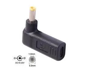 USB 3.1 Type C USB-C to 5.0*1.0mm Adapter 90 Degree Angled Yellow UC-112-5010MM USB 3.1 Type C USB-C to 5.0*1.0mm Adapter 90 Degree Angled Yellow UC-112-5010MM