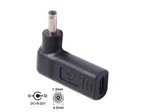 USB 3.1 Type C USB-C to 4.0*1.3mm Adapter 90 Degree Angled UC-112-4013MM USB 3.1 Type C USB-C to 4.0*1.3mm Adapter 90 Degree Angled UC-112-4013MM