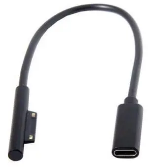 HKCY UC-109-SURFA3 DC 15V Type-C USB-C Female to Surface Pro3 Pro4 Pro5 Pro6 Book Pro Charge Cable HKCY UC-109-SURFA3 DC 15V Type-C USB-C Female to Surface Pro3 Pro4 Pro5 Pro6 Book Pro Charge Cable