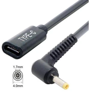 SM Type C USB-C Female Input to DC 4.0*1.7mm Power PD Charge Cable fit for Laptop 18-20V SM Type C USB-C Female Input to DC 4.0*1.7mm Power PD Charge Cable fit for Laptop 18-20V