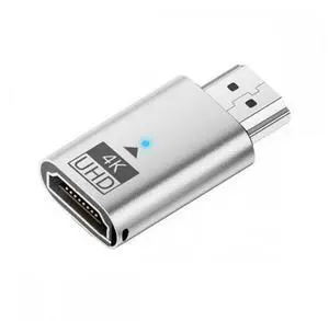 Silver CY Virtual Display Adapter 4K HDMI 1.4 Male to Female Extension DDC EDID Dummy Plug Headless Ghost Display Emulator HDTV 4K@60Hz Silver CY Virtual Display Adapter 4K HDMI 1.4 Male to Female Extension DDC EDID Dummy Plug Headless Ghost Display Emulator HDTV 4K@60Hz