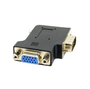 SM Vertical Flat Left Angled 90 Degree VGA SVGA Male To Female extension Adapter SM Vertical Flat Left Angled 90 Degree VGA SVGA Male To Female extension Adapter