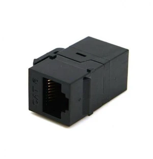 SM UTP CAT6 Keystone Coupler RJ45 Female to Female UTP CAT6 Keystone inline Coupler Black SM UTP CAT6 Keystone Coupler RJ45 Female to Female UTP CAT6 Keystone inline Coupler Black