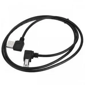 Left Angled USB 2.0 A Male to B Male Angled 90 Degree Printer Cable 50cm U2-032-LE Left Angled USB 2.0 A Male to B Male Angled 90 Degree Printer Cable 50cm U2-032-LE