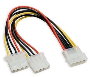 IDE 4p to dual IDE Y Splitter 10cm hard disk Power supply Extension Cable SA-057 IDE 4p to dual IDE Y Splitter 10cm hard disk Power supply Extension Cable SA-057