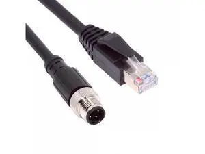 M12 Type-D D-coded 4Pin Male to RJ45 Cat5e Male Cable Lan Ethernet Network Industrial Applications IP67 Patch Cord M12 Type-D D-coded 4Pin Male to RJ45 Cat5e Male Cable Lan Ethernet Network Industrial Applications IP67 Patch Cord