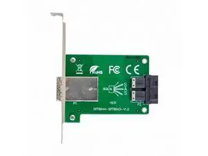 Dual Ports Mini SAS HD SFF-8644 To Internal SAS HD SFF-8643 PCBA Female Adapter With Low Profile Bracket Dual Ports Mini SAS HD SFF-8644 To Internal SAS HD SFF-8643 PCBA Female Adapter With Low Profile Bracket