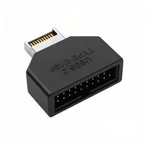 Overmold Type-E IDC Socket USB 3.1 Front Panel Header to USB 3.0 20Pin Header Extension Adapter with CH334P Overmold Type-E IDC Socket USB 3.1 Front Panel Header to USB 3.0 20Pin Header Extension Adapter with CH334P
