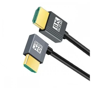 Left Angled HDMI 8K to HDMI 2.1 Ultra Soft High Flex HDTV Cable Hyper Super Flexible Cord 90 Degree High Speed Type-A Male to Male for Computer HDTV (2.0m) Left Angled HDMI 8K to HDMI 2.1 Ultra Soft High Flex HDTV Cable Hyper Super Flexible Cord 90 Degree High Speed Type-A Male to Male for Computer HDTV (2.0m)
