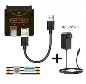 Chenyang SFF-8482 SAS 29Pin to USB 3.0 5Gbps Hard Disk Drive Raid Adapter with Chipset and Power Port (Need 12V/3A Power Supply) Chenyang SFF-8482 SAS 29Pin to USB 3.0 5Gbps Hard Disk Drive Raid Adapter with Chipset and Power Port (Need 12V/3A Power Supply)