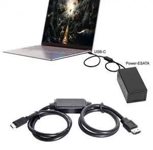 USB-C Type-C to Power Over eSATA DC5V Adapter USB3.0 to HDD/SSD/ODD eSATAp Converter USB-C Type-C to Power Over eSATA DC5V Adapter USB3.0 to HDD/SSD/ODD eSATAp Converter