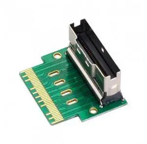 PCI-E Slimline SAS 4.0 SFF-8654 8i 74pin to SFF-8654 74pin Male to Female Extender Adapter Angled Test Tools PCI-E Slimline SAS 4.0 SFF-8654 8i 74pin to SFF-8654 74pin Male to Female Extender Adapter Angled Test Tools