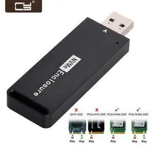 USB 3.1 Gen2 10Gbps to NVME PCI-E M-Key Solid State Drive External Enclosure 2230/2242mm U3-047 USB 3.1 Gen2 10Gbps to NVME PCI-E M-Key Solid State Drive External Enclosure 2230/2242mm U3-047