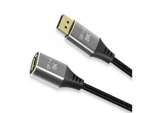 SM DisplayPort 1.4 8K 60hz Extension Cable Male to Female Ultra-HD UHD 4K 144hz DP to DP Cable 7680*4320 for Video PC Laptop TV SM DisplayPort 1.4 8K 60hz Extension Cable Male to Female Ultra-HD UHD 4K 144hz DP to DP Cable 7680*4320 for Video PC Laptop TV
