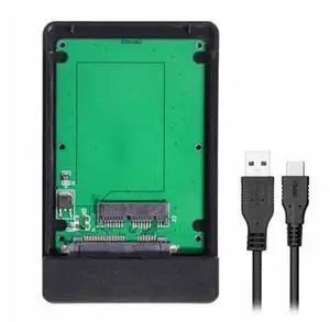 USB 3.1 Type-C USB-C to 1.8 inch Micro SATA 16pin 7+9 SSD to External Hard disk Enclosure UC-079-BK+SA-098 USB 3.1 Type-C USB-C to 1.8 inch Micro SATA 16pin 7+9 SSD to External Hard disk Enclosure UC-079-BK+SA-098