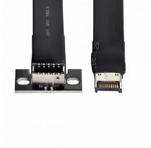 USB 3.1 Front Panel Header Male to Female Type-E IDC 20Pin Motherboard Extension Data Cable 50cm USB 3.1 Front Panel Header Male to Female Type-E IDC 20Pin Motherboard Extension Data Cable 50cm