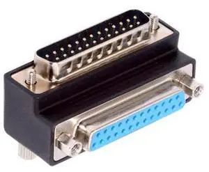 DSUB Parallel LPT AES/EBU DB25pin Male Nut to Female Screw Extension Adapter DB Connector Down 90 Degree Angled DSUB Parallel LPT AES/EBU DB25pin Male Nut to Female Screw Extension Adapter DB Connector Down 90 Degree Angled