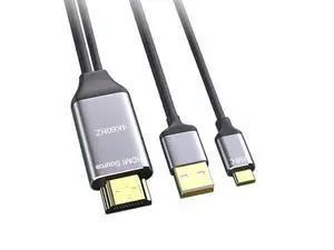 Reversed HDMI 1.4 Source to USB 3.1 Type-C USB-C Displays Male 4K HDTV Cable for Laptop Monitor (1.8m) Reversed HDMI 1.4 Source to USB 3.1 Type-C USB-C Displays Male 4K HDTV Cable for Laptop Monitor (1.8m)