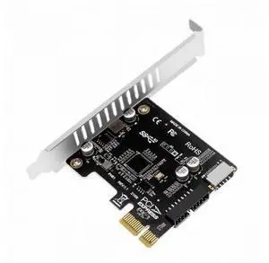 5Gbps Type-E USB 3.1 Front Panel Socket & USB 3.0 20Pin to PCI-E 1X Express Card VL805 Adapter for Motherboard 5Gbps Type-E USB 3.1 Front Panel Socket & USB 3.0 20Pin to PCI-E 1X Express Card VL805 Adapter for Motherboard