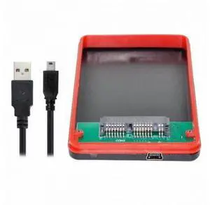 USB2.0 480Mbps to 1.8 inch Micro SATA 16pin 7+9 SSD HDD External Hard Disk Enclosure USB2.0 480Mbps to 1.8 inch Micro SATA 16pin 7+9 SSD HDD External Hard Disk Enclosure