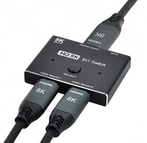 SM 8K@60hz HDMI-Compatible 2.1 Switch 2-IN-1-OUT Hub Support HDCP SST Extended 4K@60hz SM 8K@60hz HDMI-Compatible 2.1 Switch 2-IN-1-OUT Hub Support HDCP SST Extended 4K@60hz