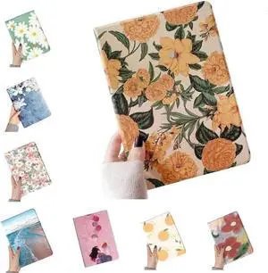 Floral Leather Smart Cover with Pencil Holder Auto Sleep Wake for iPad Air 13"/Pro 12.9" Color A Floral Leather Smart Cover with Pencil Holder Auto Sleep Wake for iPad Air 13"/Pro 12.9" Color A