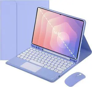 Magnetic Detachable Touch Keyboard Case w/Mouse for Tab S11 Ultra 14.6" 2025Purple Magnetic Detachable Touch Keyboard Case w/Mouse for Tab S11 Ultra 14.6" 2025Purple