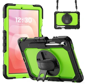 360° Rotatable Shockproof Protective Case with Hand Strap & Shoulder Strap for Samsung Galaxy Tab S11 11" (SM-X730/SM-X736B)GreenPC 360° Rotatable Shockproof Protective Case with Hand Strap & Shoulder Strap for Samsung Galaxy Tab S11 11" (SM-X730/SM-X736B)GreenPC